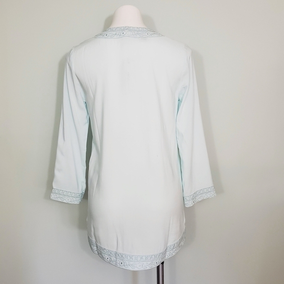 NWT Tavik Morocco Blue Tunic Dress / Swim Cover-up Blue Green - Picture 5 of 12